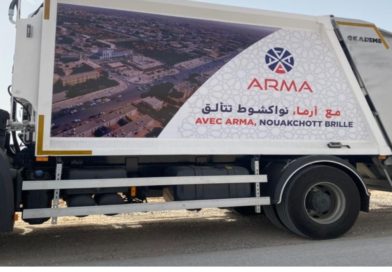 Après avoir remporté le marché du nettoyage de Nouakchott, les camions de “Arma” arrivent au poste frontière de Guerguerat