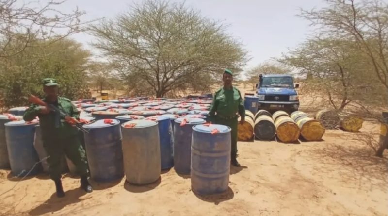 Saisie par la gendarmerie de près de 69.000 litres de carburant cachés derrière des arbres près de Bassiknou